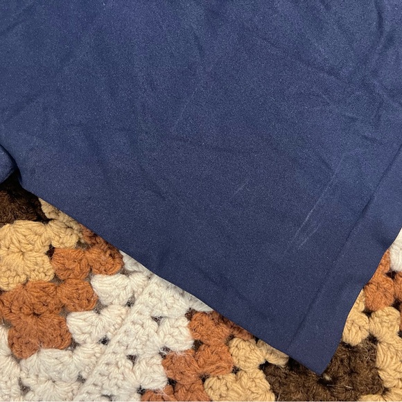 Sunday Best Sinch Seamless Dark Blue Crop Top Athletic Small - Picture 3 of 4